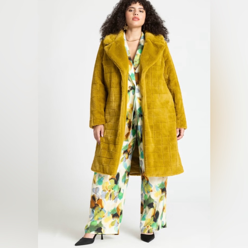ELOQUII Faux Fur Coat